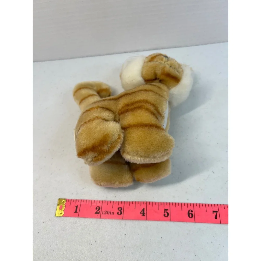 Vintage BJ Toy Co Orange Tabby Cat Plush Stuffed Animal Striped 7 Inch
